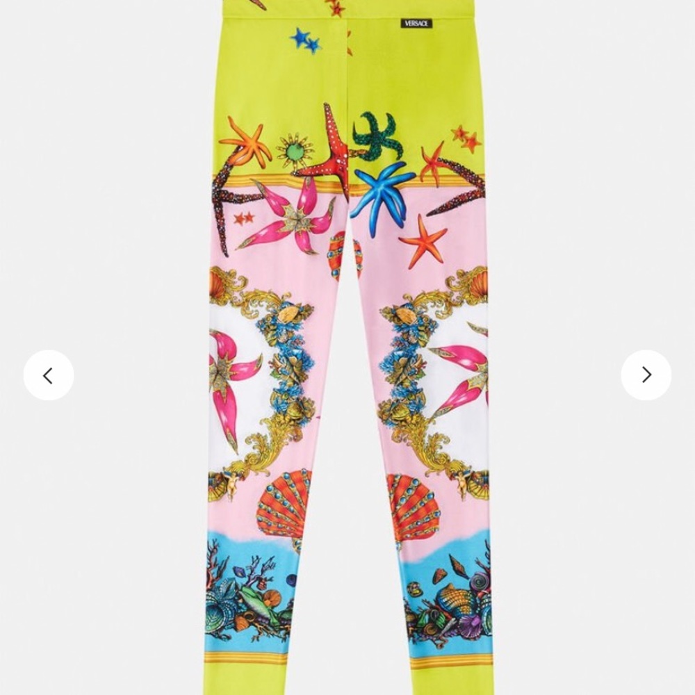 Versace TRÉSOR DE LA MER PRINT LEGGINGS size 48